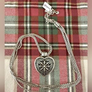 Floral Heart Locket Necklace